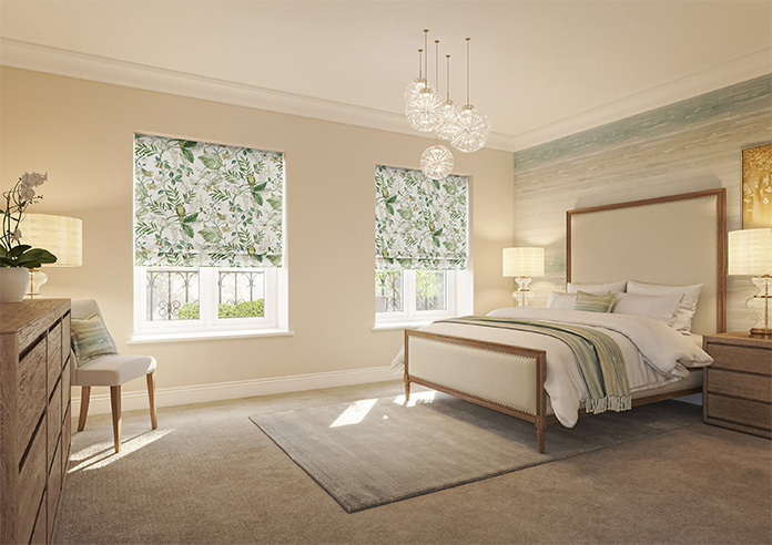 Iquitos, Lush Green - Motorised Roman Blind - Image 6